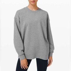 Lululemon Boxy Oversized Crewneck
Heathered Gray Pullover Sweatshirt Sweater